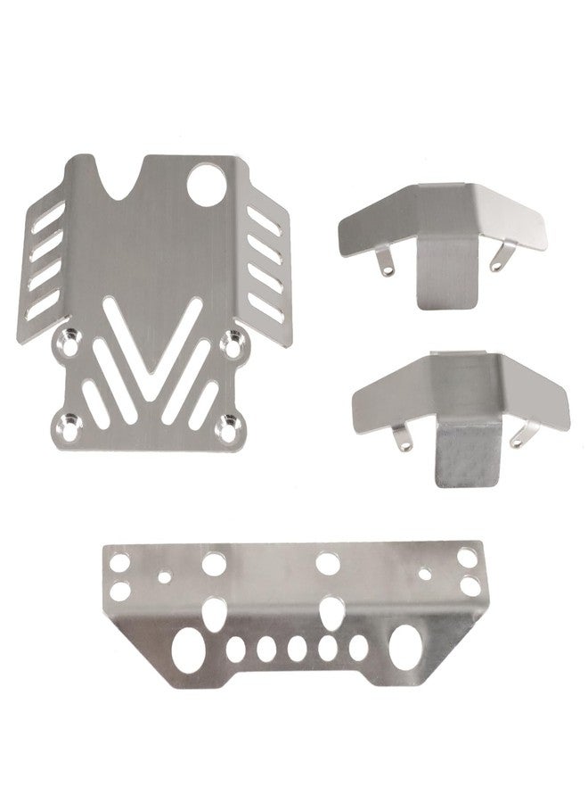 XinGeeek Stainless Steels Chassis Armor Set Skid Plate Guard for MJX Hyper Go 1/12 H12Y H12Y+ RC Car - Image 1