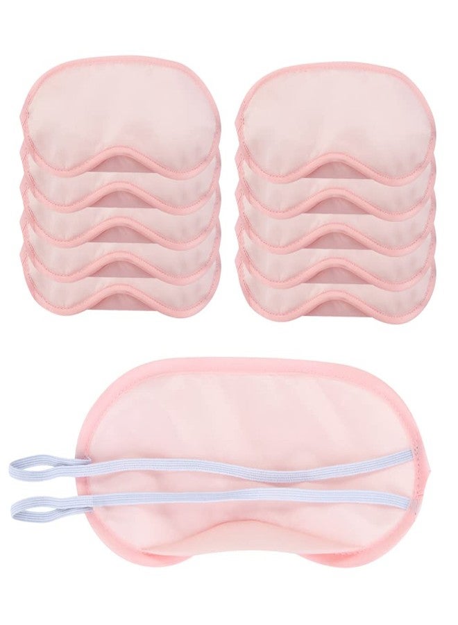 AKOAK 10 Pieces Game Party Sleep Travel Eye Mask, Lightweight Shading Eye Protection Rest Eye Mask, with Nose Pad and Adjustable Strap, Unisex (Pink) - Image 1