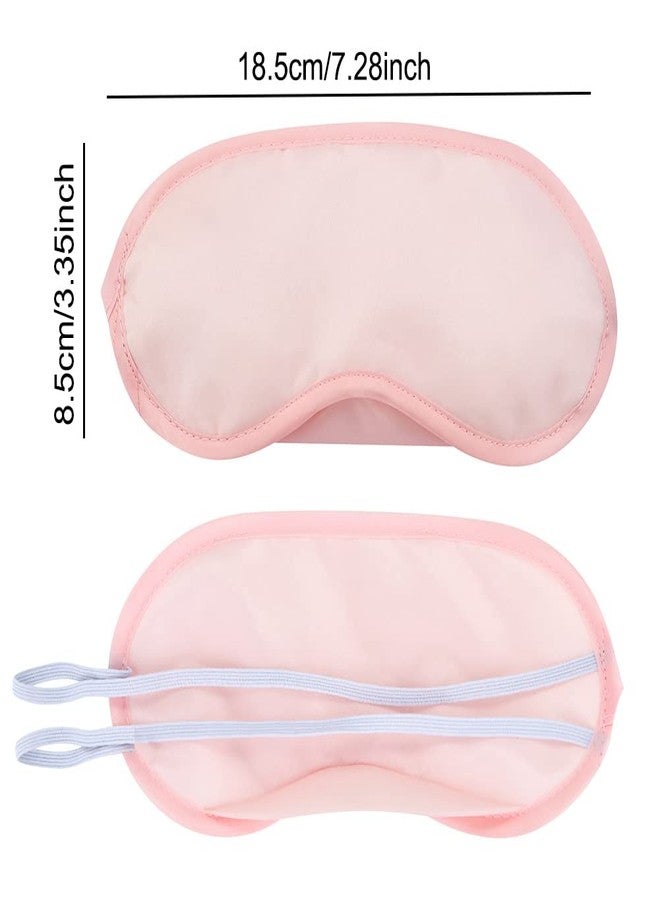 AKOAK 10 Pieces Game Party Sleep Travel Eye Mask, Lightweight Shading Eye Protection Rest Eye Mask, with Nose Pad and Adjustable Strap, Unisex (Pink) - Image 2
