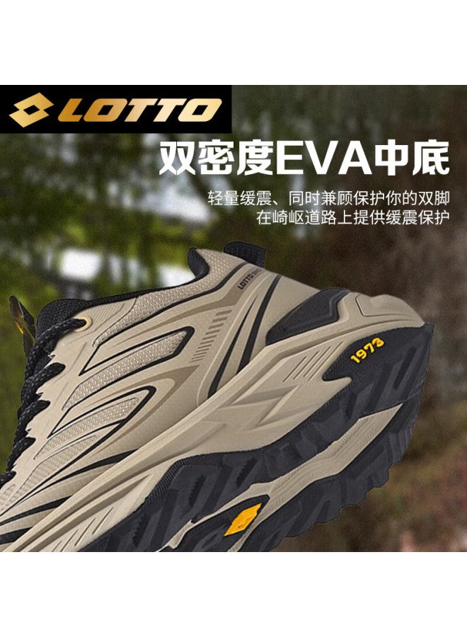 Lotto Men's Running Shoes Outdoor Sports Non-slip Hiking Trail Mountain Shoes 5997 Mushroom Brown Size 42 - Image 1