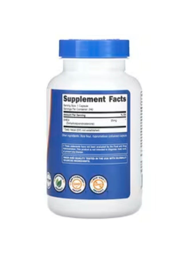 Nutricost, DHEA, 25 mg, 240 Capsules - Image 2