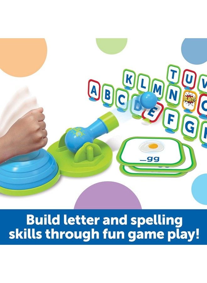 Learning Resources - Alphablasters! Letter & Spelling Game 85 Pieces Ages 4+ Toddler Preschool Learning Educational Indoor Games Preschool Alphabet Toddler Brain Games - Image 1