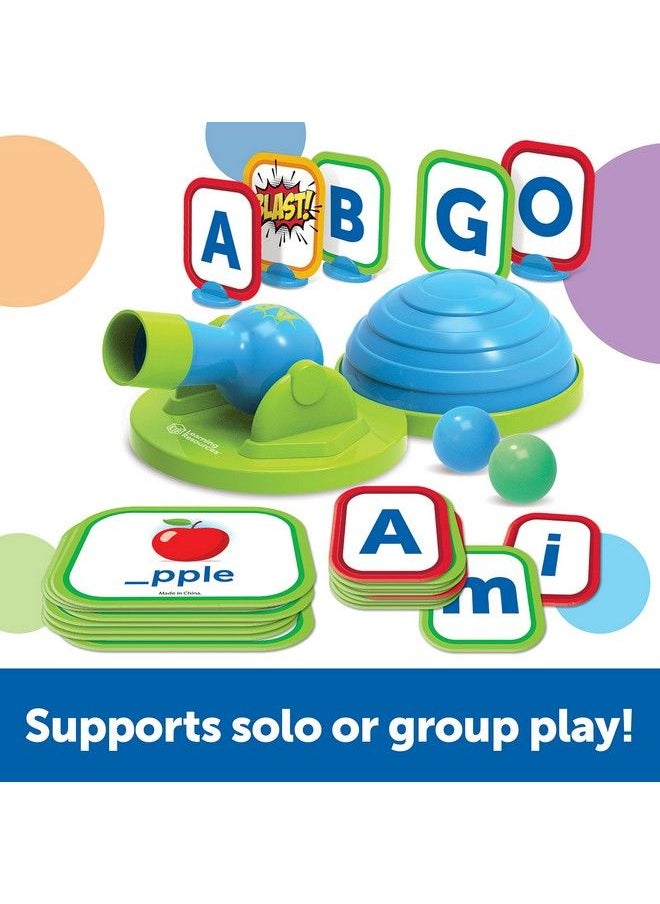 Learning Resources - Alphablasters! Letter & Spelling Game 85 Pieces Ages 4+ Toddler Preschool Learning Educational Indoor Games Preschool Alphabet Toddler Brain Games - Image 1