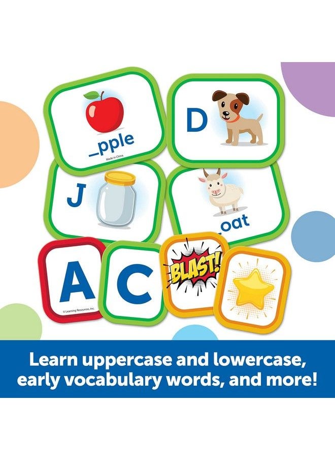Learning Resources - Alphablasters! Letter & Spelling Game 85 Pieces Ages 4+ Toddler Preschool Learning Educational Indoor Games Preschool Alphabet Toddler Brain Games - Image 1