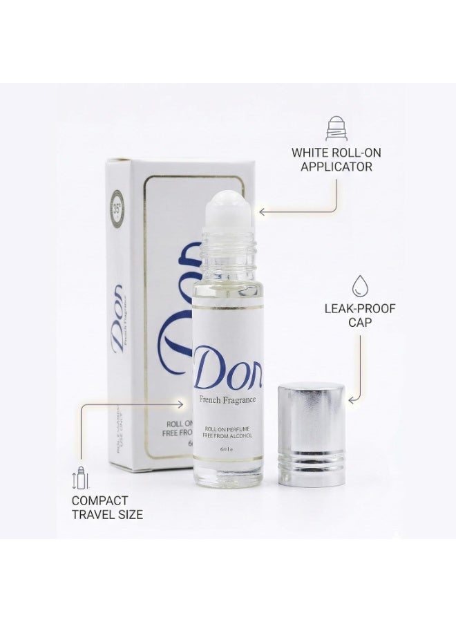 دون عطر فرينش فراجرانس رول أون من الكحول - 6 مل (قد يختلف شكل العبوة) - Image 4