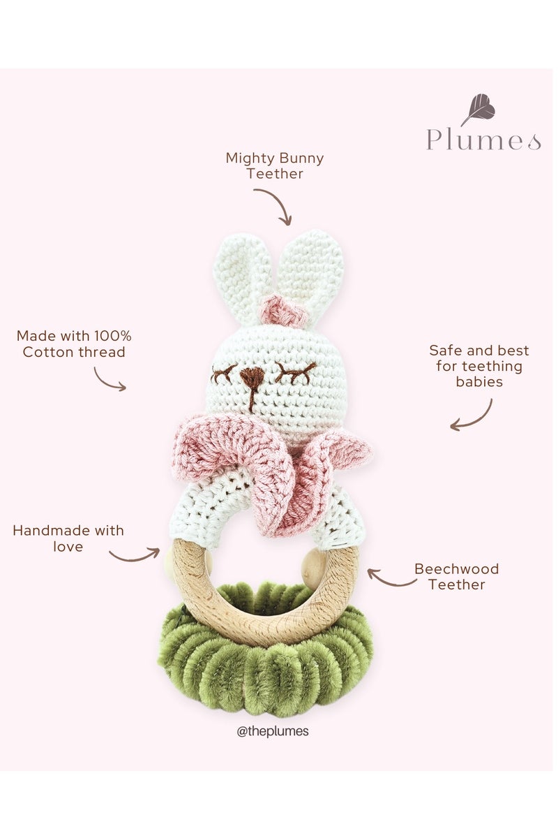 Bunny baby teether