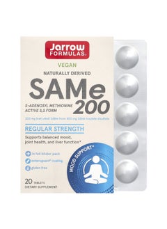 jarrow formulas Jarrow Formulas, SAMe 200, 200 mg, 20 Tablets  - Image 1