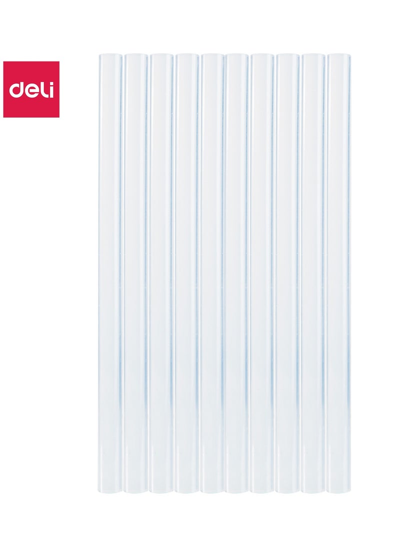 Deli Genius EA29912 STICK UP Hot Melt Glue Sticks, φ11mm x 20cm, Transparent EVA, High Bonding Strength, 10PCS - Image 1