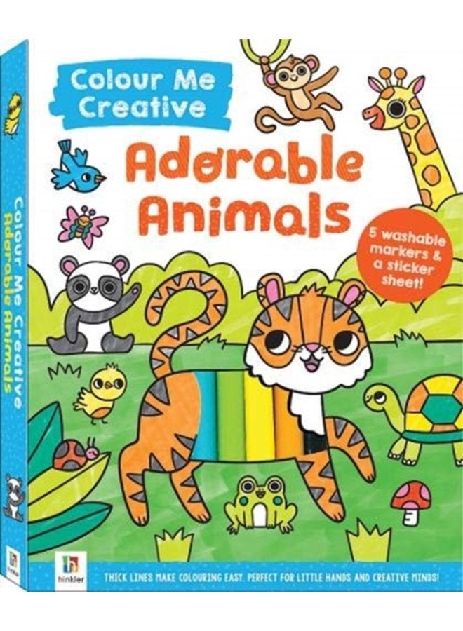 Colour Me Creative Adorable Animals - Paperback