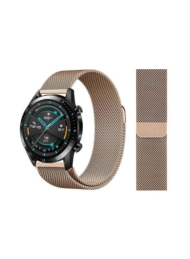 vesus Milanese Mesh Replacement Band For Huawei Watch GT/GT2 Official Gold