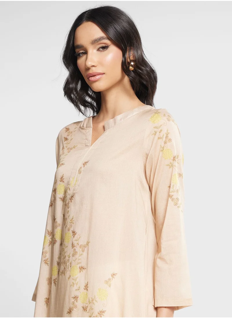 Nishat Linen Embroidered Kurti