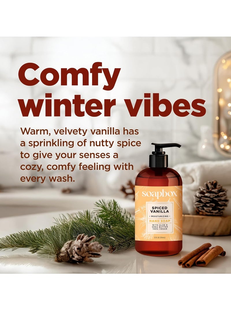 Soapbox Winter Hand Soaps, Spiced Vanilla & Frosted Pomegranate Liquid Hand Soap, Moisturizing Soap, Shea Butter & Aloe, Pack of 4, 12oz - pzsku/ZB3C76F8071E277D4AE16Z/45/_/1740660728/cc1d2ee3-8402-4ba2-8b3e-3998a164a0a0