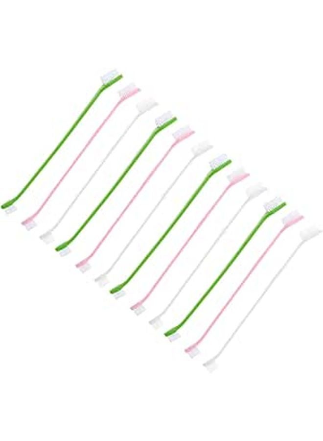 12 Pcs Dog Toothbrush Set Soft Bristle Dual Head Large Size for Pet Dental Care - Image 1
