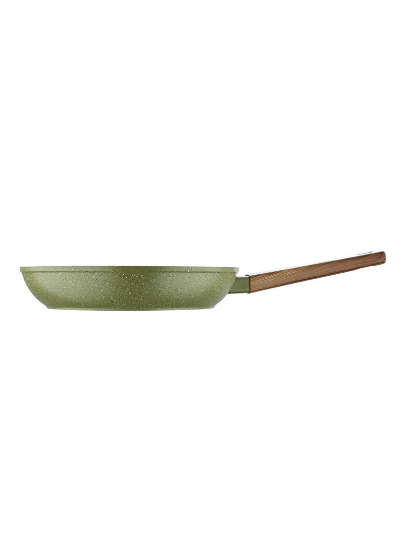 BERGNER ACADIA FORGED ALUMINUM  FRYPAN 26X5.20CM WITH  INDUCTION BOTTOM, GREEN COLOR, BG56232GR  - Image 2