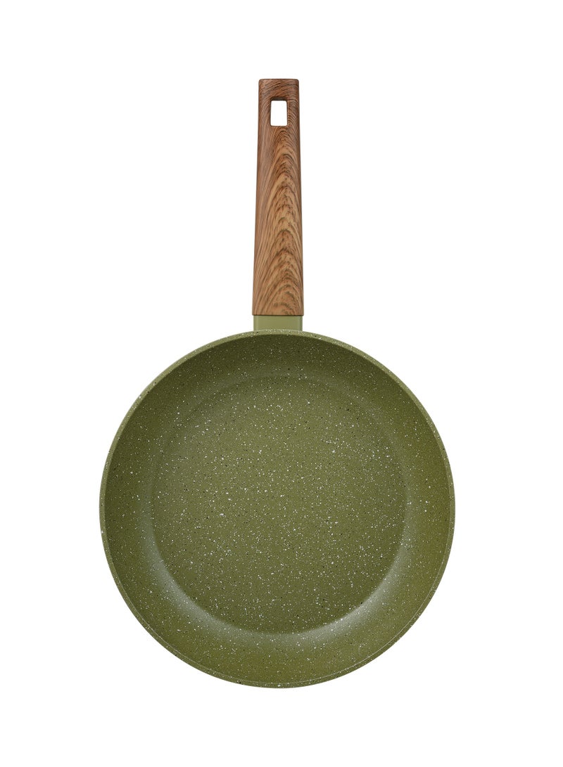 BERGNER ACADIA FORGED ALUMINUM  FRYPAN 26X5.20CM WITH  INDUCTION BOTTOM, GREEN COLOR, BG56232GR  - Image 3