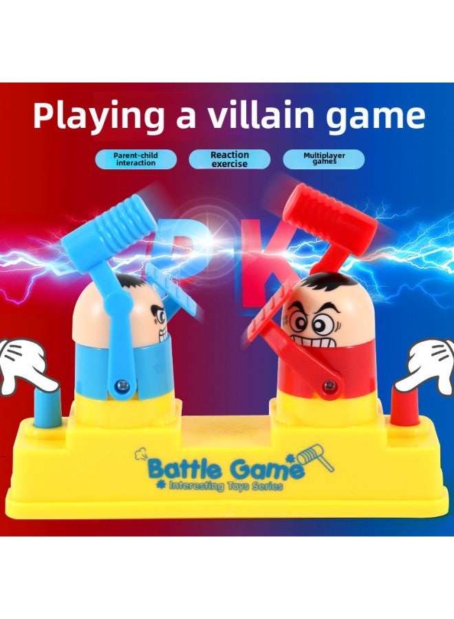 TikTok Net Red Double Fighting Machine Red And Blue Attack And Defensive Battle Toys Parent-Child Interactive Children's Desktop Game Stall-Colour:Large Desktop Fighting Villain [color Box  - Image 2