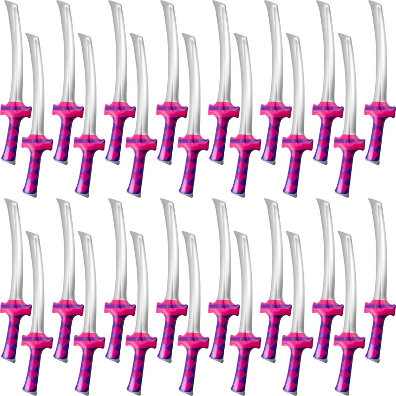 Fahacop 30 Pack 30 Inch Inflatable Ninja Katana Blow up Samurai Sword Inflatable Weapons for Kids Halloween Pool Birthday Party Supplies - Image 3