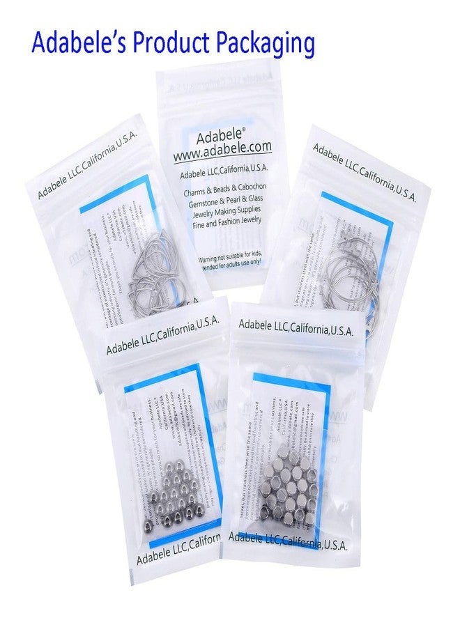 Adabele 50 Sets Adabele 304 Grade Surgical Stainless Steel Tube Cord End Cap Glue in Endcap Clasp for 1.5mm Cord Wire Thread for Jewelry Craft Making SJF225-2 - Image 5