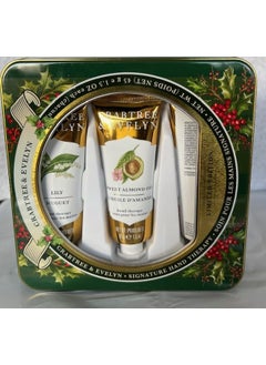 Crabtree & Evelyn Crabtree  Evelynn Hand Therapy Gift Set Holiday green Tin 