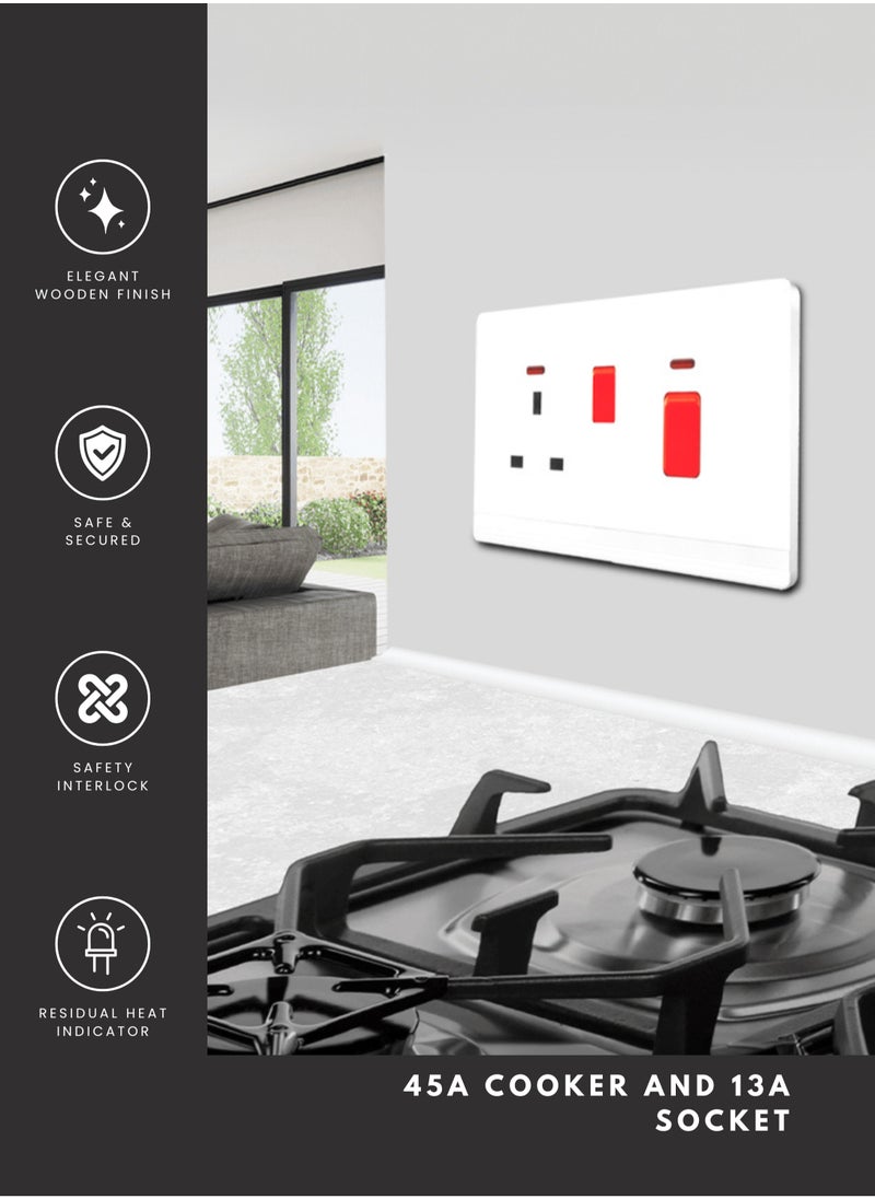 45A Cooker Control Unit with Integrated 13A 2 Gang Socket Switch & LED Indicators - pzsku/ZB3C7BEA8C6AD3948486BZ/45/_/1728469907/ee65ff32-7013-49d6-9c71-f59a53a42784