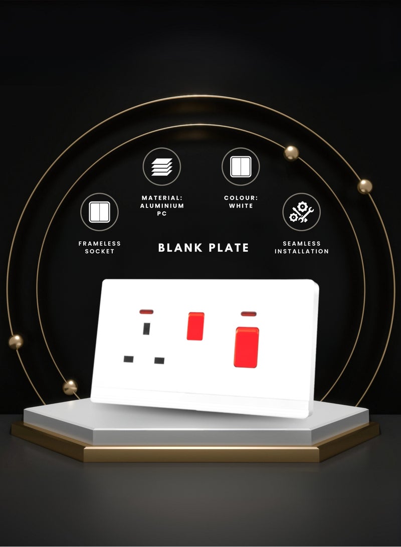 Vmax 45A Cooker Control Unit with Integrated 13A 2 Gang Socket Switch & LED Indicators - Image 5
