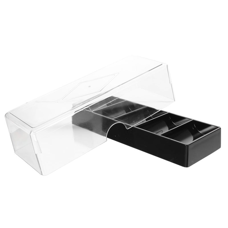 Acrylic Poker Chip Case With Cover Transparent Holder For Chips Cards Dice Storage - Image 2