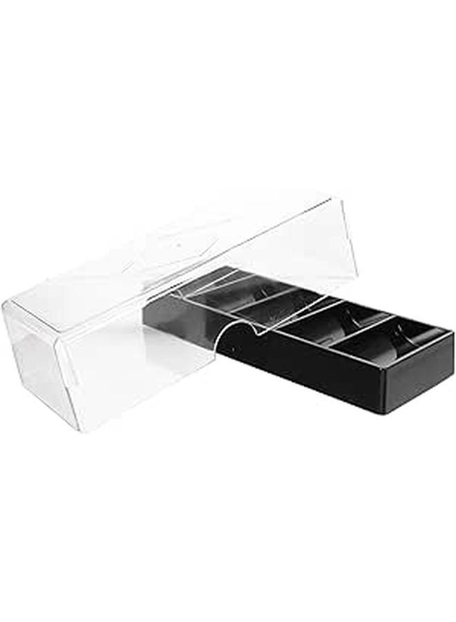 Acrylic Poker Chip Case With Cover Transparent Holder For Chips Cards Dice Storage - Image 1