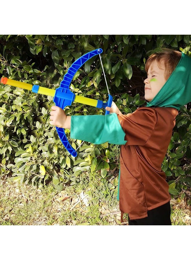 ArtCreativity Super Bow & Arrow Shooter Set | Comes in Blister Card Packaging | Includes Air-Powered Bow, Barrel, Six Soft Darts, Instructions & Cut-Out Dartboard | Sports Toy (Blue) - Image 3