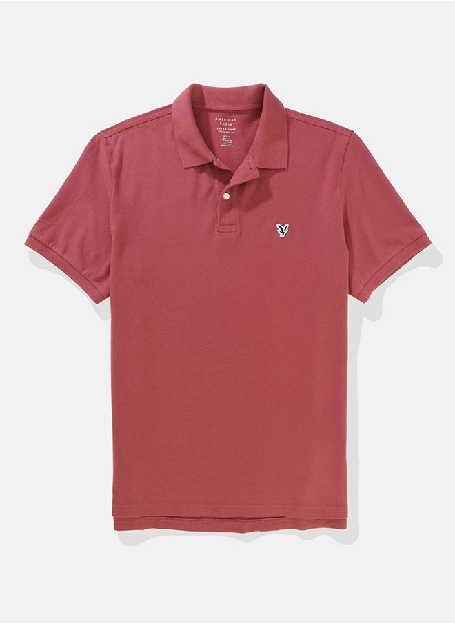 American Eagle - Logo Deatiled Short Sleeve  Polo Shirt - Image 1