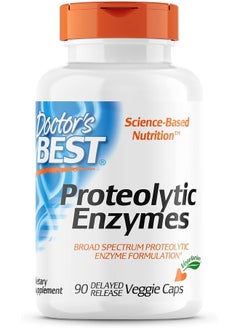 Doctor's Best Proteolytic Enzymes, Digestion, Muscle, Joint, Non-GMO, Gluten Free, Vegetarian, 90 Veggie Caps