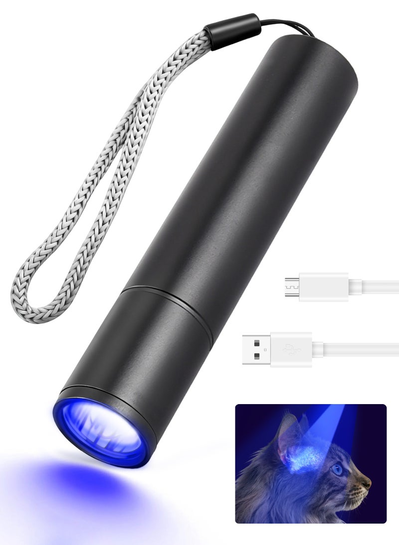 نكومي مصابيح الأشعة فوق البنفسجية القابلة لإعادة الشحن، مصابيح LED قوية بالأشعة فوق البنفسجية بمنفذ USB، مصباح فلورسنت للكشف عن سعفة الرأس، كاشف لبول الحيوانات الأليفة/البقع، فلورسنت، زجاج اليورانيوم، راتنج المعالجة - Image 1