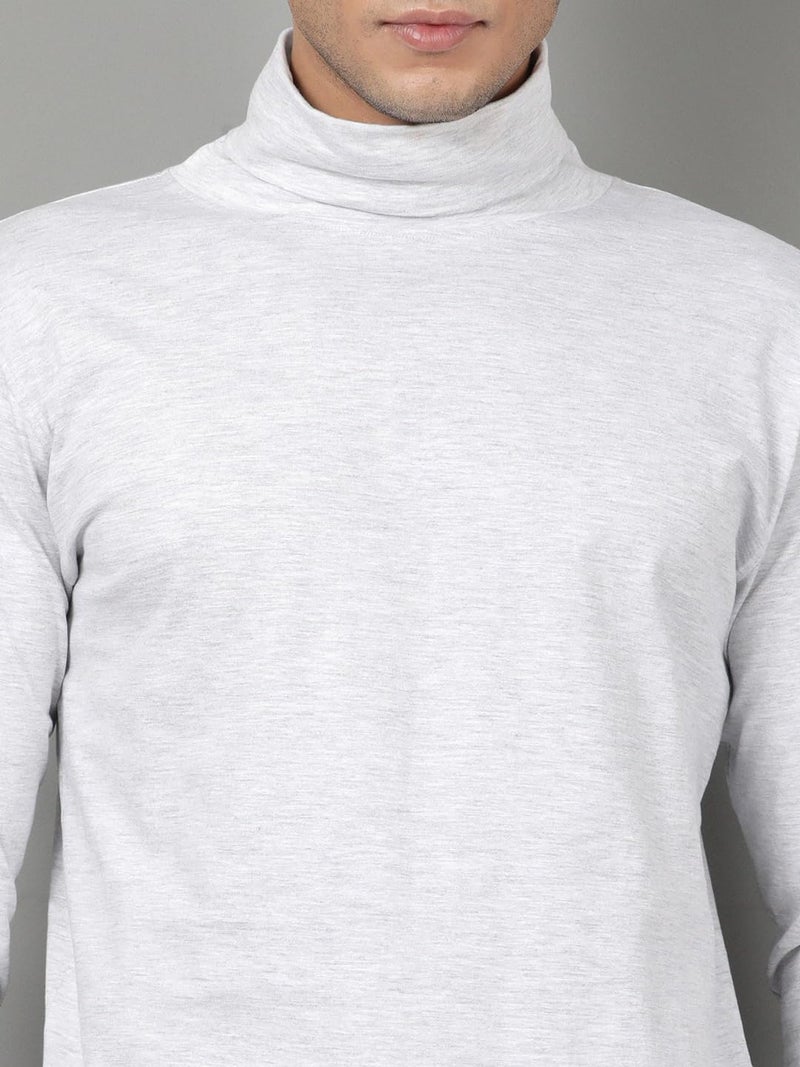 KRYPTIC Men’s Winter Wear Solid Turtleneck T-Shirt - Comfortable Cotton Full Sleeve Casual Top - Image 5
