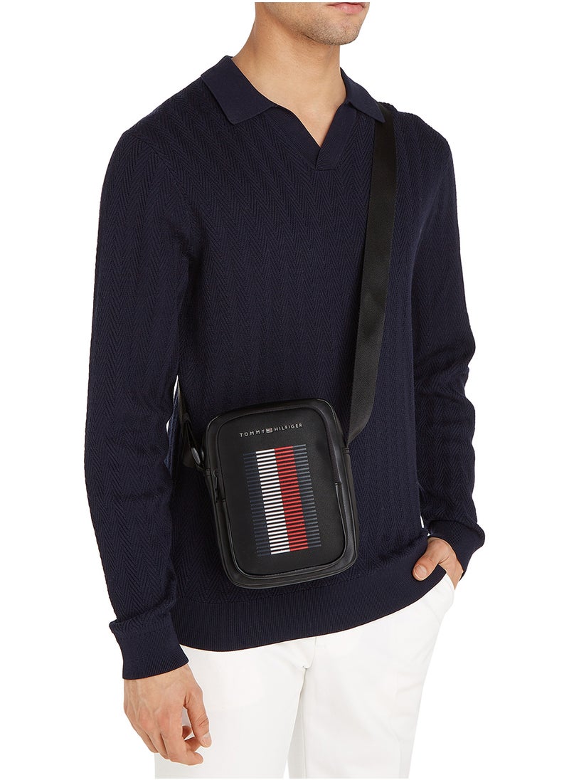 TOMMY HILFIGER Logo Pique Messenger Bag  - Image 5