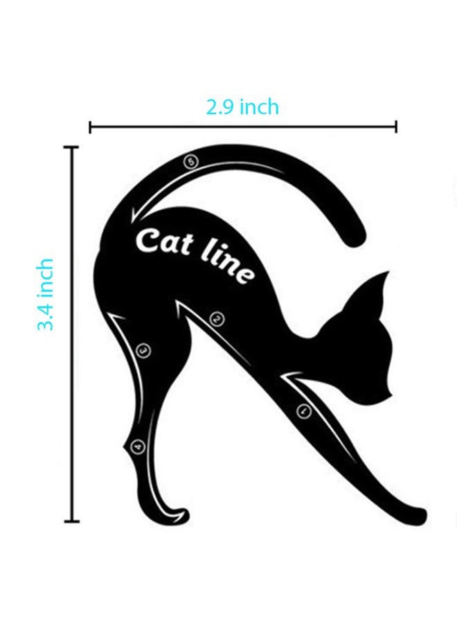 Alayna Eyeliner Stencils for Cat Eye Winged and Smokey Eyeshadow Applicators Shaper Tool Guide Sticker Eyebrow Pencil 10 Different Effects, 4 Pack - Image 5
