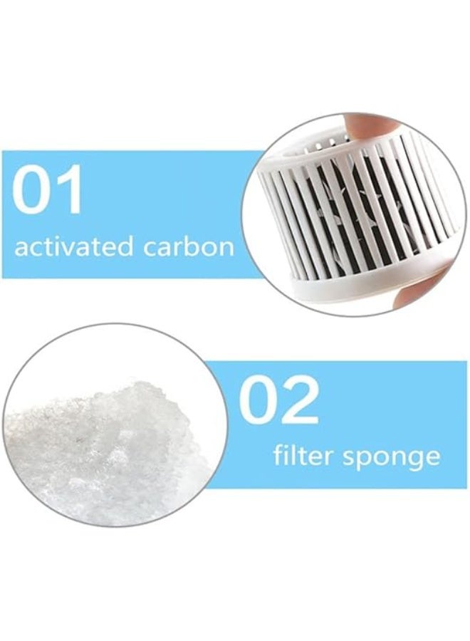 Huangxin Compact Aquarium Filter Aquarium Sponge with Removable Activated Carbon Air Stone White 3.15 Inches Compact Bio Filter Pneumatic Square Aerator Suitable for Betta Fish Breeding Tanks - Image 5