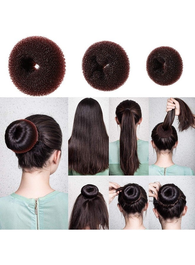 WILLBOND Bun Shaper Set with Donuts, Markers, Ponytail Tools, Bobby Pins, and Elastic Bands for Women and Kids - Image 5