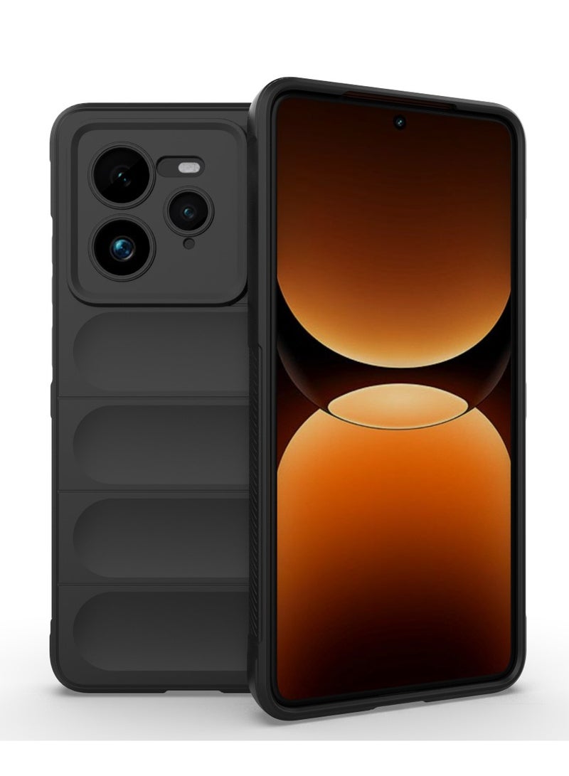 Case For Realme GT7 Pro 5G  ,- Brushed Shockproof Protection Cover Durable Anti-Scratch - Case Premium Quality Slip-Resistant With Protection For Camera - Black