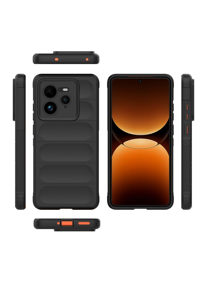 Case For Realme GT7 Pro 5G  ,- Brushed Shockproof Protection Cover Durable Anti-Scratch - Case Premium Quality Slip-Resistant With Protection For Camera - Black