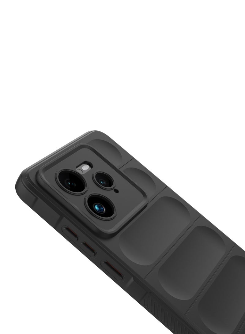 Case For Realme GT7 Pro 5G  ,- Brushed Shockproof Protection Cover Durable Anti-Scratch - Case Premium Quality Slip-Resistant With Protection For Camera - Black