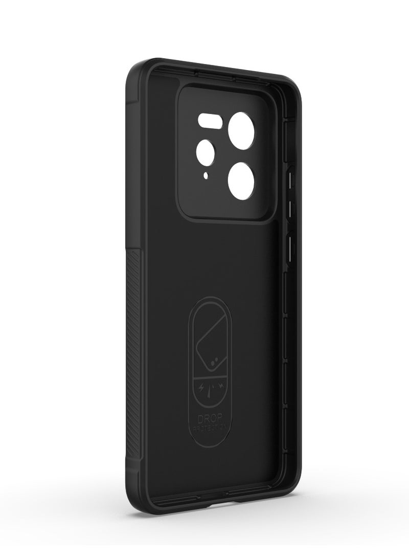 Case For Realme GT7 Pro 5G  ,- Brushed Shockproof Protection Cover Durable Anti-Scratch - Case Premium Quality Slip-Resistant With Protection For Camera - Black
