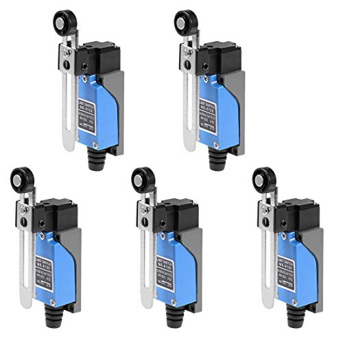 uxcell ME8108 Adjustable Roller Lever Arm Momentary Limit Switch 1NC1NO 5Pcs for CNC Mill 3D Printer Door Switch - Image 1