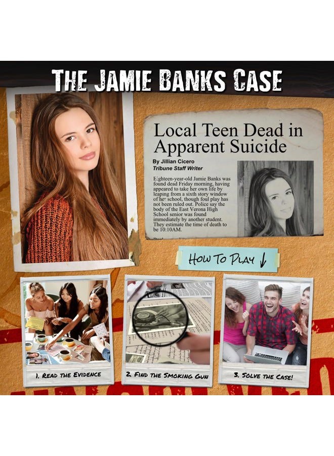 Unsolved Case Files Banks, Jamie - Cold Case Murder Mystery Game Can You Solve The Crime. - Image 3
