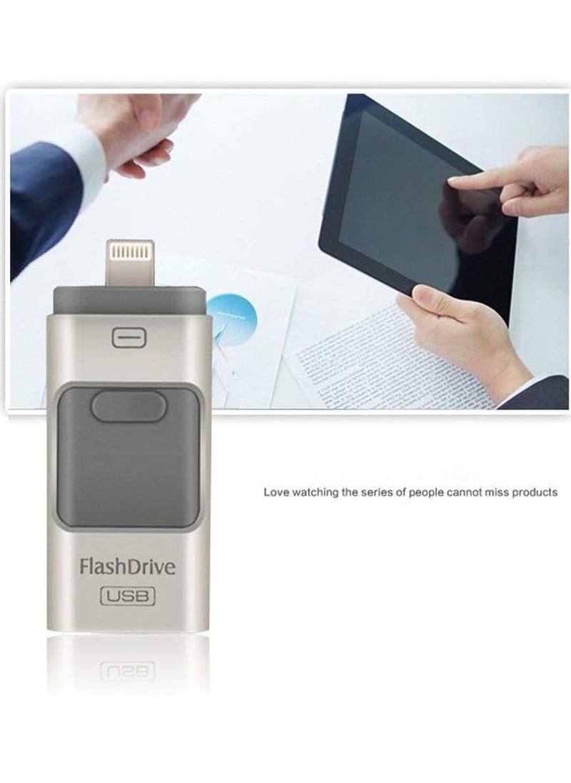 Generic - محرك أقراص فلاش متوافق مع iPhone 256GB، USB Memory Stick Photo Stick وحدة تخزين خارجية لجهاز iPhone iPad Android Computer - Image 1