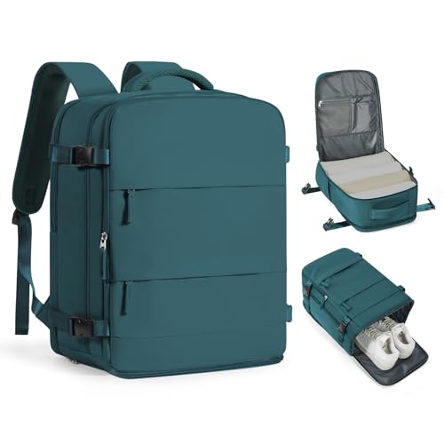 coofay Large Travel Backpack Carry on Flight Approved Mochila De Viaje Carry on Backpack for Airplanes Spirit Airlines Personal Item Bag 18x14x8 Inches Travel Bag Traveling Backpack for Women Men - Image 1