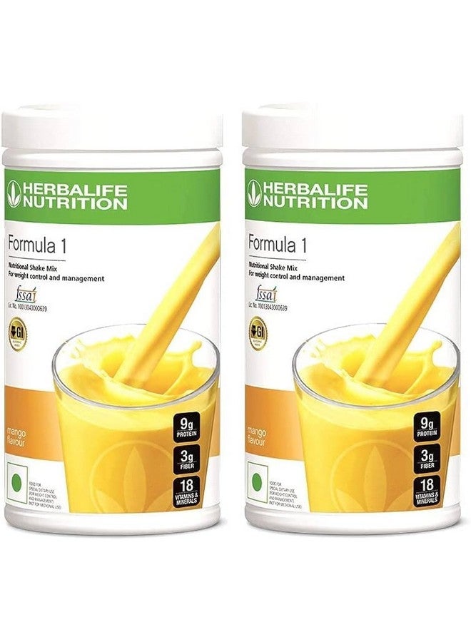 Herbalife Formula 1 Nutritional Shake Mix - Mango Flavour | 500g Each (Pack of 2)
