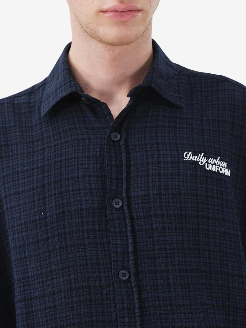 Giesto GIESTO Men's Relaxed Fit Plaid Cotton Shirt