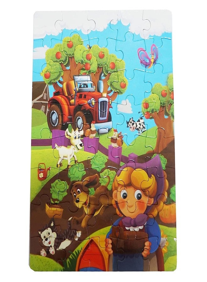 مورين لعبة تركيب الصور MUREN® Farm للأطفال - من عمر 5 إلى 12 سنة - لعبة تعليمية وممتعة للأطفال - لعبة تعليمية وإبداعية ممتعة للأطفال (40 قطعة - متعددة الألوان) - Image 2