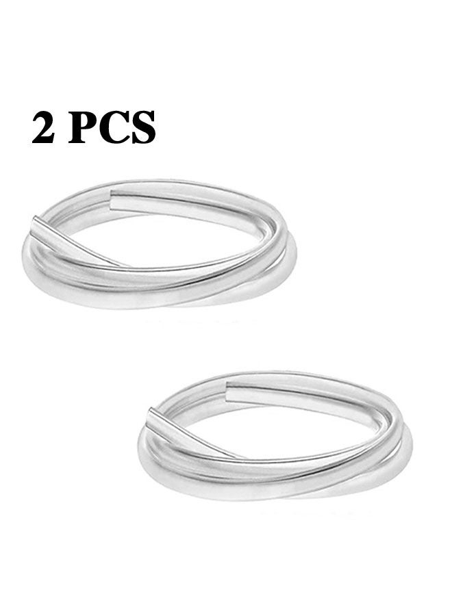 2 PCS Replacement Tubings for Spectra S1 Spectra S2 Spectra 9 Plus Replace Spectra Tubes, BPA Free, DEHP Free, 1.1M Length Longer than Original Spectra Tubing, Replacement Breast Pump Parts - Image 1