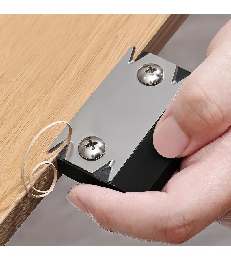 Woodworking Edge Trimmer Manual Edge Banding Tool with Trimmer Replacement Blades for Furniture Making - Image 2