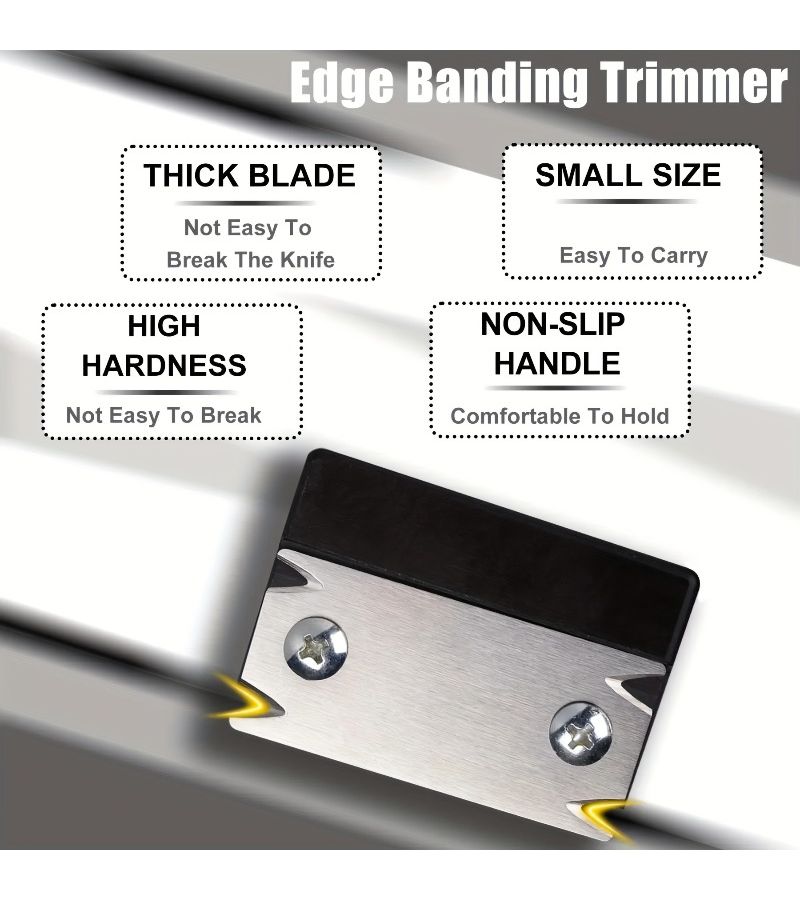 Woodworking Edge Trimmer Manual Edge Banding Tool with Trimmer Replacement Blades for Furniture Making - Image 5